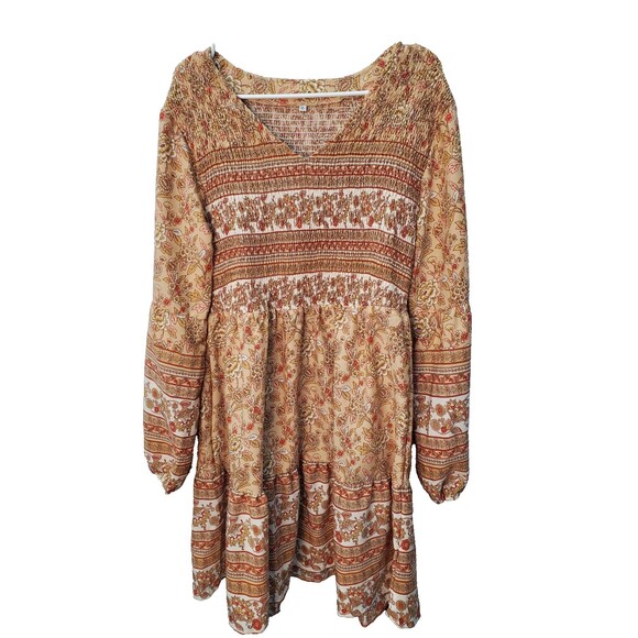 Dress Brown Colors Size XL - Picture 1 of 4